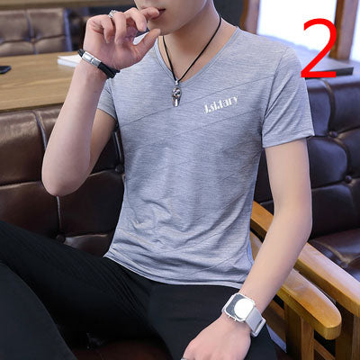 6531- Fashionable short sleeved, casual men's luxury clothing