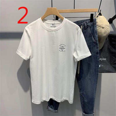 2115- Fashionable short sleeved, casual men's luxury clothing