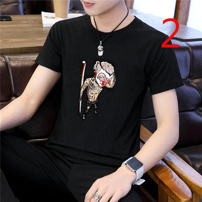 2089- Fashionable short sleeved, casual men's luxury clothing