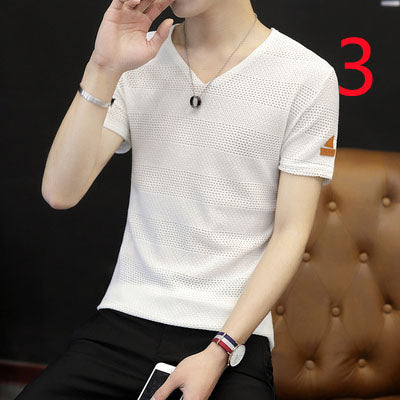 2131- Fashionable short sleeved, casual men's luxury clothing