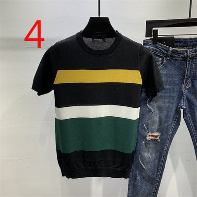 19003-Casual short sleeves, fashionable clothes