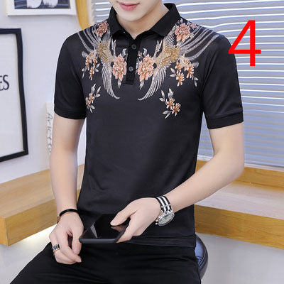 1158- Fashionable short sleeved, casual men's luxury clothing