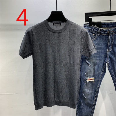 2105- Fashionable short sleeved, casual men's luxury clothing