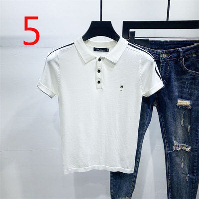 2072- Fashionable short sleeved, casual men's luxury clothing