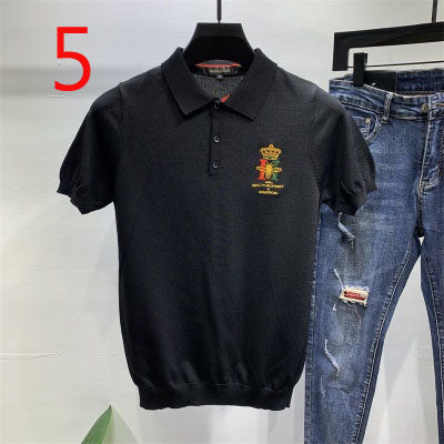 2167- Fashionable short sleeved, casual men's luxury clothing