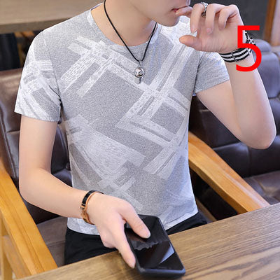 2070- Fashionable short sleeved, casual men's luxury clothing