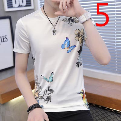 2189- Fashionable short sleeved, casual men's luxury clothing