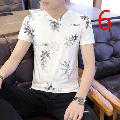 2070- Fashionable short sleeved, casual men's luxury clothing