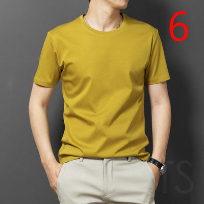 2186- Fashionable short sleeved, casual men's luxury clothing