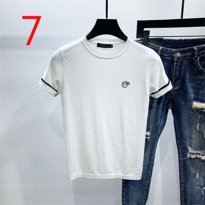 2103- Fashionable short sleeved, casual men's luxury clothing