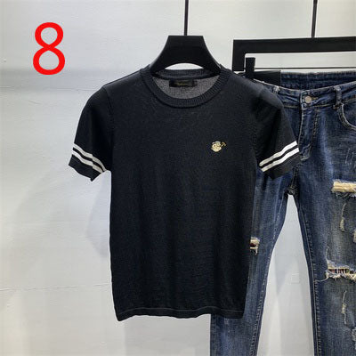 2072- Fashionable short sleeved, casual men's luxury clothing