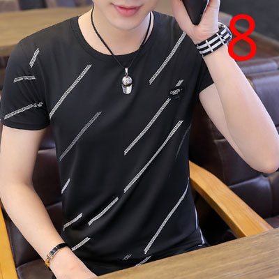 2070- Fashionable short sleeved, casual men's luxury clothing