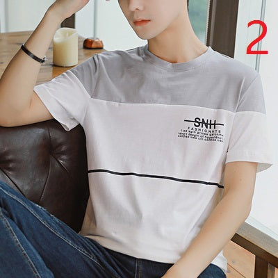 2083- Fashionable short sleeved, casual men's luxury clothing