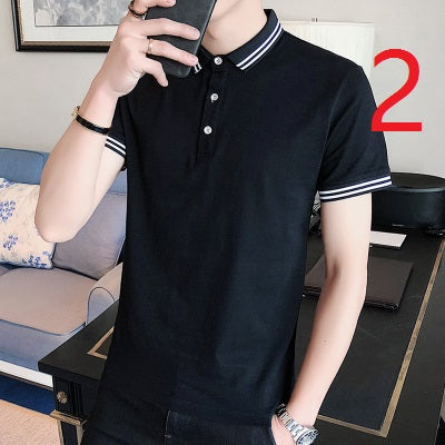 2119- Fashionable short sleeved, casual men's luxury clothing