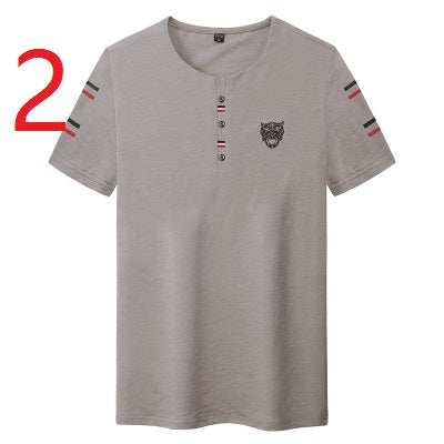2172- Fashionable short sleeved, casual men's luxury clothing