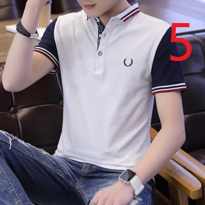 2119- Fashionable short sleeved, casual men's luxury clothing