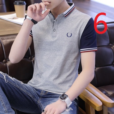 2119- Fashionable short sleeved, casual men's luxury clothing