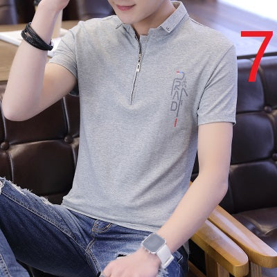 2119- Fashionable short sleeved, casual men's luxury clothing