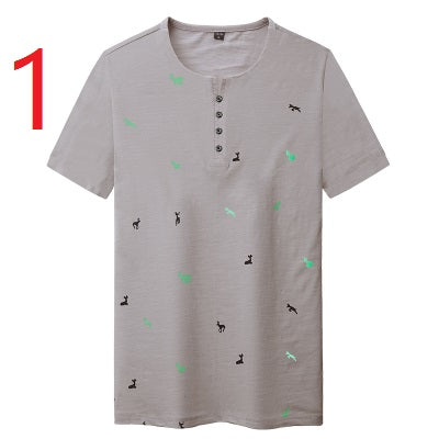 2172- Fashionable short sleeved, casual men's luxury clothing